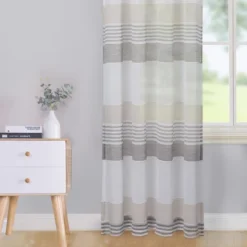 Trinity Farmhouse Striped Voile Semi Sheer Curtains -Home Improvement Store GUEST fa4f9dc8 fb78 43c3 aacc 92a5e529722c