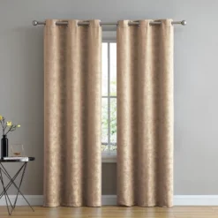 Kate Aurora Chic Living 2 Pack Floral Leaves Embossed Room Darkening Grommet Top Curtain Panels - 84 In. Long -Home Improvement Store GUEST faf4c629 7205 4111 bf53 49d5282d770d