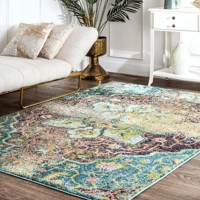 NuLOOM Santos Floral Medallion Area Rug 3 NuLOOM Santos Floral Medallion Area Rug