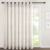 Home Boutique Farmhouse Textured Grommet Sheer Window Curtain Panel Beige Single 115x84 -Home Improvement Store GUEST fbe48c50 e9dc 4725 9aa9 dbc5dd6ae0f7