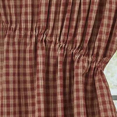 Park Designs Sturbridge Wine Gathered Swag - 72''L - Red 4 Park Designs Sturbridge Wine Gathered Swag - 72''L - Red - Image 2