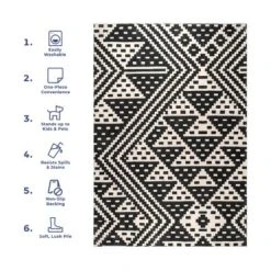 NuLOOM Chiara Machine Washable Modern Geometric Area Rug -Home Improvement Store GUEST fcb5d62b c2cd 40bb 879b c7127df34185