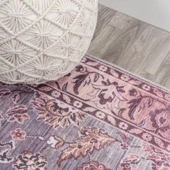 Victoria Ornate Persian All-Over Machine-Washable Area Rug - JONATHAN Y -Home Improvement Store GUEST fcebf43c f508 440a b1b2 0e5c8bc5f2b8