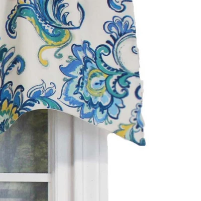 Sconset Rega Style 3" Rod Pocket Valance 50" X 17" Cornflower By RLF Home 3 Sconset Rega Style 3" Rod Pocket Valance 50" X 17" Cornflower By RLF Home