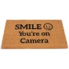 BirdRock Home Smile You're On Camera Coir Front Door & Entry Doormat - 18" X 30"