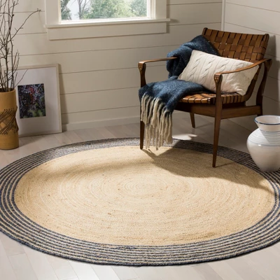 Beth Solid Woven Round Accent Rug - Safavieh 4 Beth Solid Woven Round Accent Rug - Safavieh - Image 2