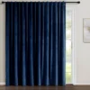 Home Boutique Prima Velvet Solid Light Filtering Back Tab/Rod Pocket Window Curtain Panel Navy Single 114x84 2 Home Boutique Prima Velvet Solid Light Filtering Back Tab/Rod Pocket Window Curtain Panel Navy Single 114x84 -Home Improvement Store GUEST ffd1af02 caa2 4634 9610 d649362ed1b3