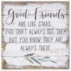 Good Friends Petite Pallet 8" Wood Quote Sign -Home Improvement Store Good Friends Wood Quote Sign PET15408 01