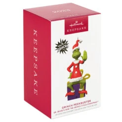 Hallmark Dr. Seuss's How The Grinch Stole Christmas!™ Grinch Peekbuster Ornament With Motion-Activated Sound -Home Improvement Store Grinch Peekbuster Keepsake Ornament 2699QXI7067 04