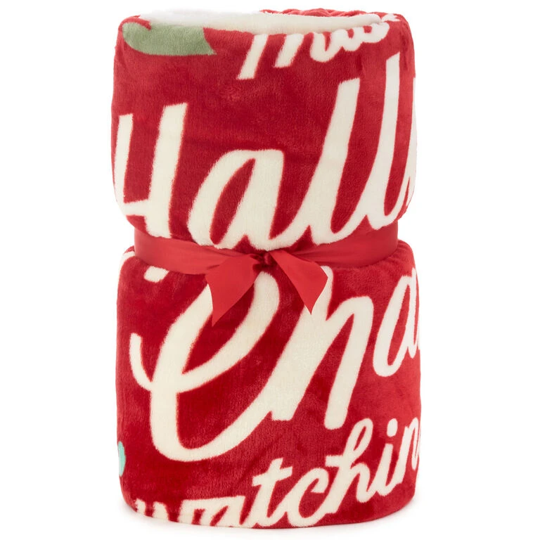 Hallmark Channel Red Oversized Blanket, 60x80 3 Hallmark Channel Red Oversized Blanket, 60x80