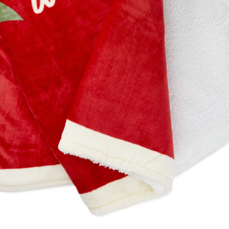 Hallmark Channel Red Oversized Blanket, 60x80 8 Hallmark Channel Red Oversized Blanket, 60x80 - Image 6