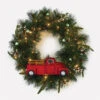 Hallmark Channel Truck Motion-Activated Wreath With Sound And Light, 14" -Home Improvement Store Hallmark Channel Truck Wreath With Sound and Light 1XKT3406 01