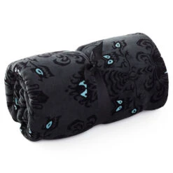 Hallmark Disney The Haunted Mansion Glow-in-the-Dark Throw Blanket, 50x60 -Home Improvement Store Haunted Mansion Wallpaper Pattern Fuzzy Blanket 1HGN1280 03