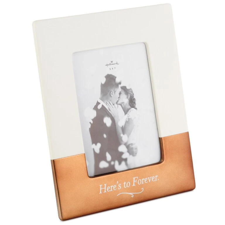 Hallmark Here's To Forever Ceramic Picture Frame, 5x7 3 Hallmark Here's To Forever Ceramic Picture Frame, 5x7