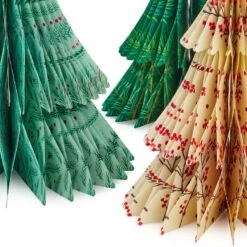 Hallmark Honeycomb Trees 3D Pop-Up Christmas Decorations, Set Of 3 8 Hallmark Honeycomb Trees 3D Pop-Up Christmas Decorations, Set Of 3 -Home Improvement Store Honeycomb Trees 3D PopUp Christmas Decorations Set 1999XPJ8046 03