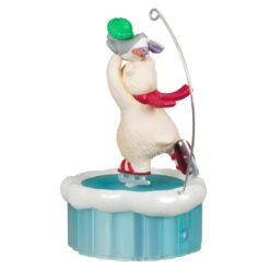 Hallmark Skating Snowball And Tuxedo Ornament With Motion -Home Improvement Store Ice Skating Polar Bear and Penguin Keepsake Ornament 3499QGO2677 06
