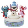 Enesco Jim Shore Disney Stitch And Angel Build A Snowman Rotating Figurine, 6" -Home Improvement Store Jim Shore Disney Stitch and Angel Snowman Figurine 6013061 01