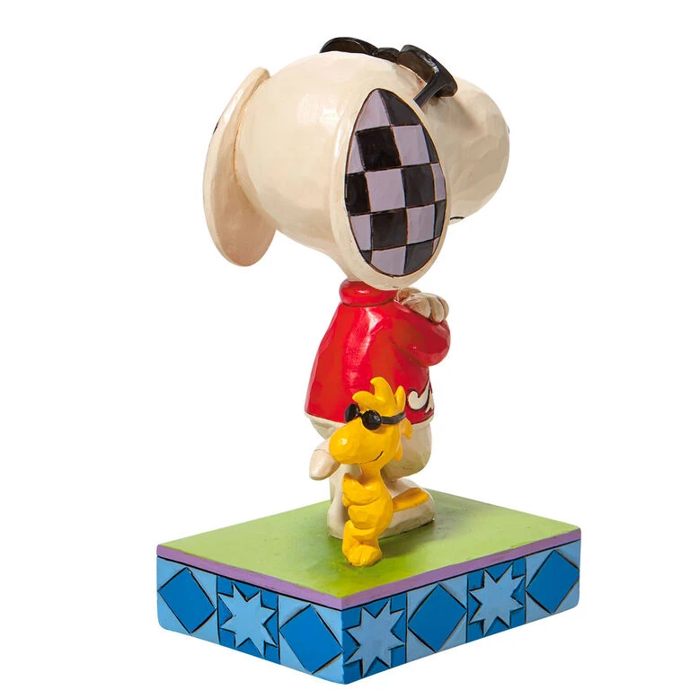 Enesco Jim Shore Peanuts Joe Cool & Woodstock Figurine, 5" 5 Enesco Jim Shore Peanuts Joe Cool & Woodstock Figurine, 5" - Image 3