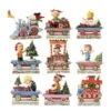 Enesco Jim Shore Peanuts Holiday Train Figurines, Set Of 9 -Home Improvement Store Jim Shore Peanuts Train Figurines Charlie Brown Snoopy 4063413 01