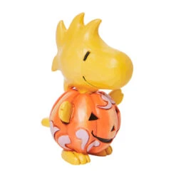 Enesco Jim Shore Peanuts Woodstock Pumpkin Mini Figurine, 3.2"