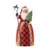 Enesco Jim Shore Highland Glen Santa With Tree And Staff Figurine, 9.25" 2 Enesco Jim Shore Highland Glen Santa With Tree And Staff Figurine, 9.25" -Home Improvement Store Jim Shore Santa Carrying Christmas Tree Figurine 6012864 01