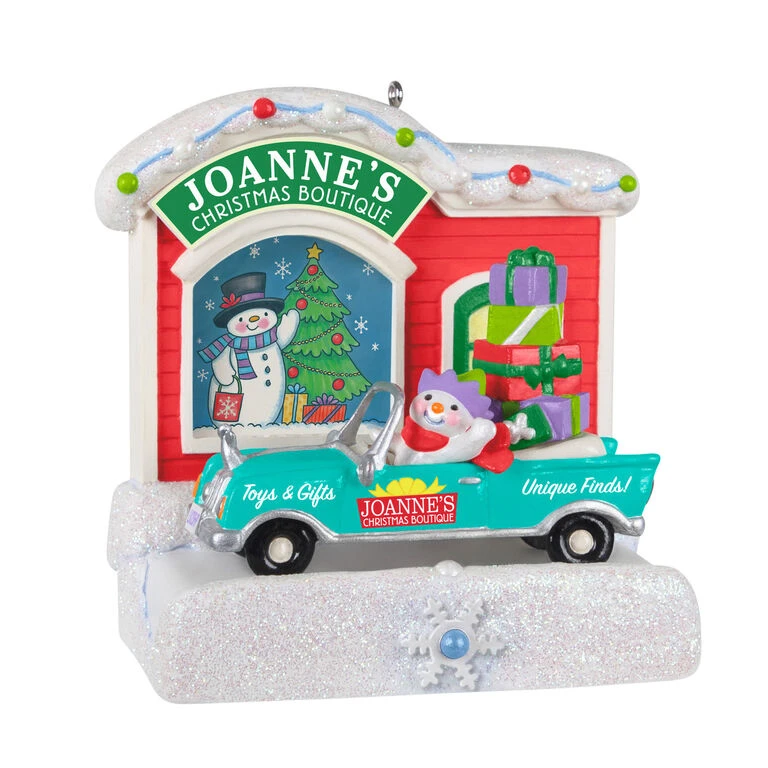 Hallmark Happy Holiday Parade Collection Joanne's Christmas Boutique Musical Ornament With Light 2 Hallmark Happy Holiday Parade Collection Joanne's Christmas Boutique Musical Ornament With Light