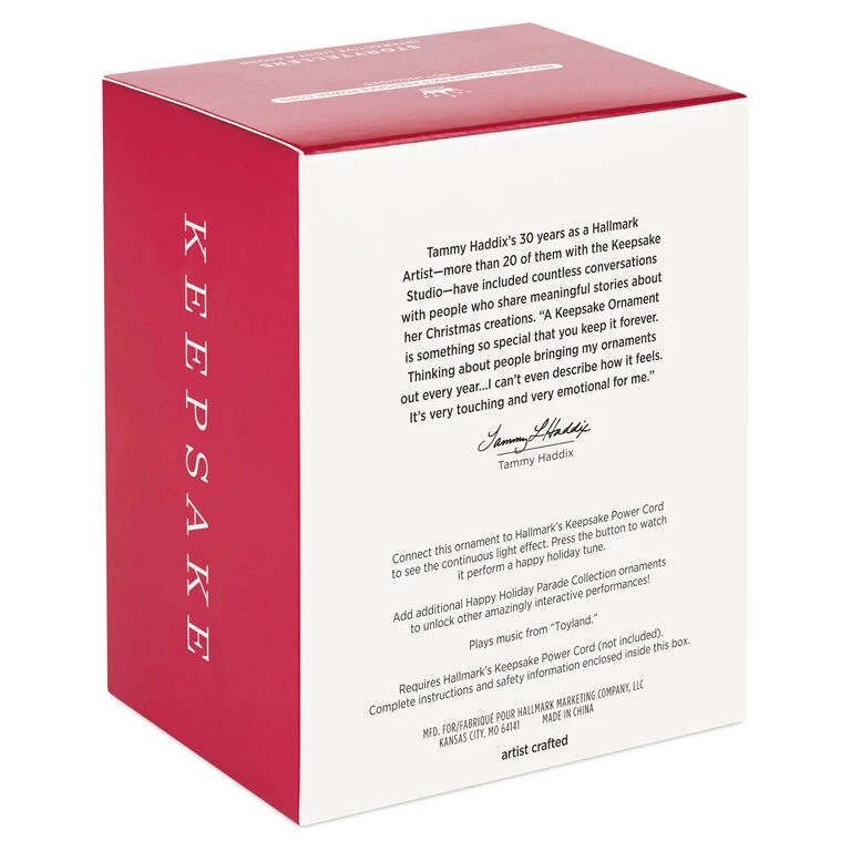 Hallmark Happy Holiday Parade Collection Joanne's Christmas Boutique Musical Ornament With Light 6 Hallmark Happy Holiday Parade Collection Joanne's Christmas Boutique Musical Ornament With Light - Image 5