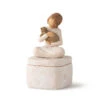 Willow Tree Kindness Girl With Cat Figurine Keepsake Box
