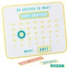 Hallmark So Excited To Meet You Magnetic Baby Countdown Board 2 Hallmark So Excited To Meet You Magnetic Baby Countdown Board -Home Improvement Store New Baby Pregnancy Countdown Calendar 1BBY4821 01