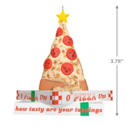 Hallmark O Pizza Tree Ornament -Home Improvement Store Pizza Christmas Tree on Boxes Keepsake Ornament 1799QGO2857 03