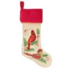 Hallmark The Beauty Of Birds Stocking -Home Improvement Store RedWhite Birds and Holly Keepsake Stocking 1QSB6309 01