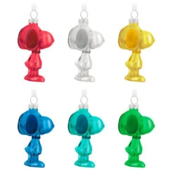 Hallmark The Peanuts® Gang Snoopy Glass Ornaments, Set Of 6 13 Hallmark The Peanuts® Gang Snoopy Glass Ornaments, Set Of 6 -Home Improvement Store Set of 6 Colored Glass Snoopy Keepsake Ornaments 2499QSB6329 06