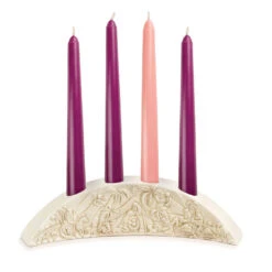 Small Nativity Advent Candle Holder -Home Improvement Store Small Advent Candle Holder 2020220505 03