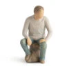 Willow Tree My Guy Figurine, 6" -Home Improvement Store Willow Tree Man Sitting Figurine 28042 01