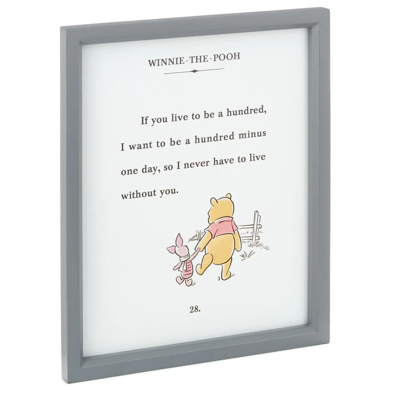 Hallmark Disney Winnie The Pooh And Piglet Friendship Framed Art, 9.5x11.5 3 Hallmark Disney Winnie The Pooh And Piglet Friendship Framed Art, 9.5x11.5